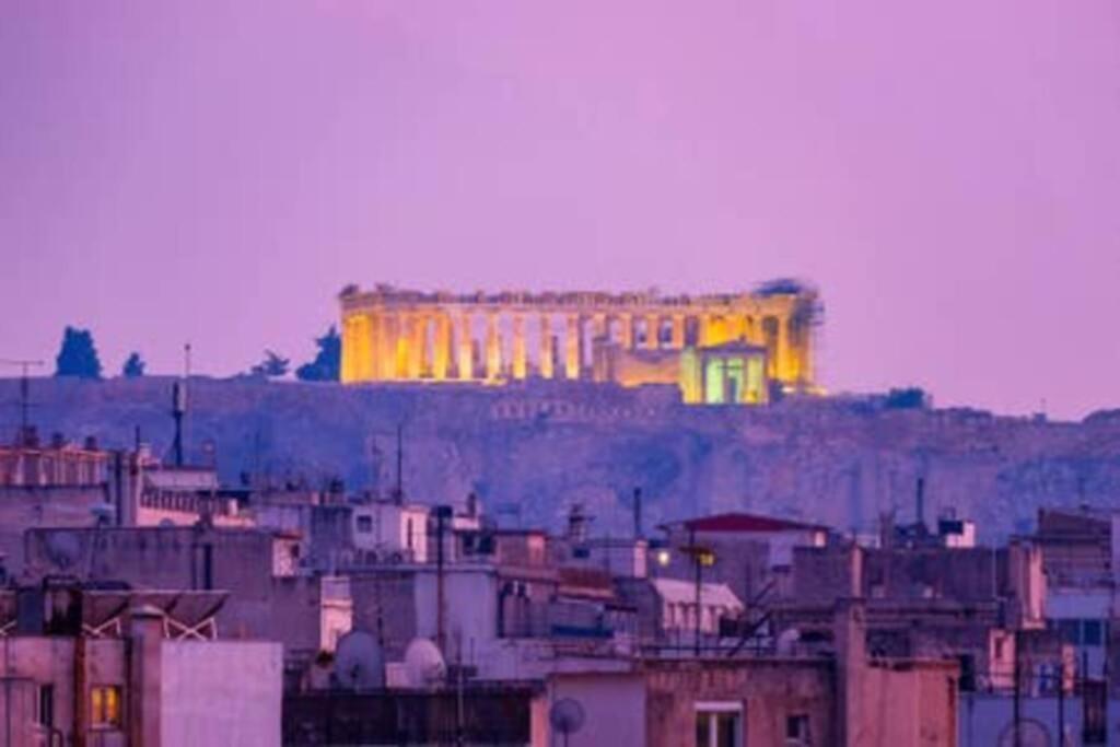 Charming Rooftop Nest With Awesome Acropolis View Downtown Athene Buitenkant foto